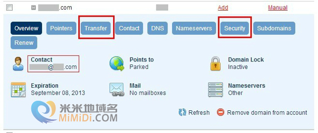 Domain.Com教程：域名转出、域名解锁、获取域名转移密码-2